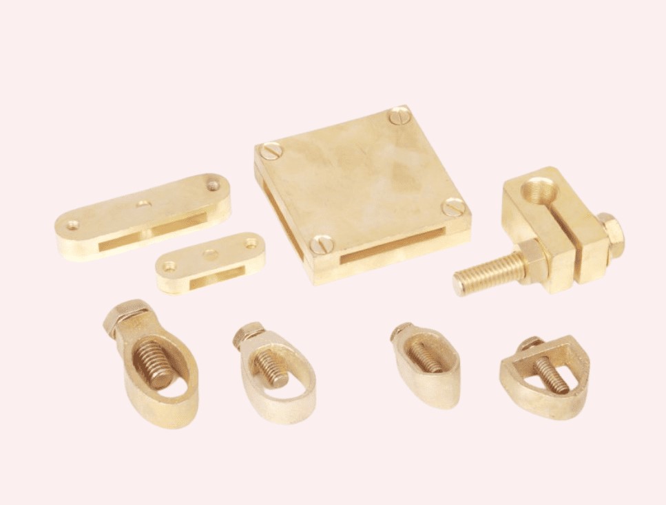 High Quality Brass Earth Terminal for Electrical Grounding Connections, Durable Corrosion-Resistant Brass Terminal Block, Precision Threaded Earth Connector for Industrial and Domestic Wiring Applications